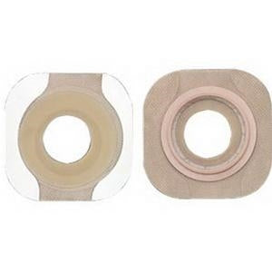 Hollister 14703 New Image Pre-sized Flextend Floating Flange with Tape Border: Flange 1(3/4)" Stoma (7/8)", Green, Box of 5 skin barriers